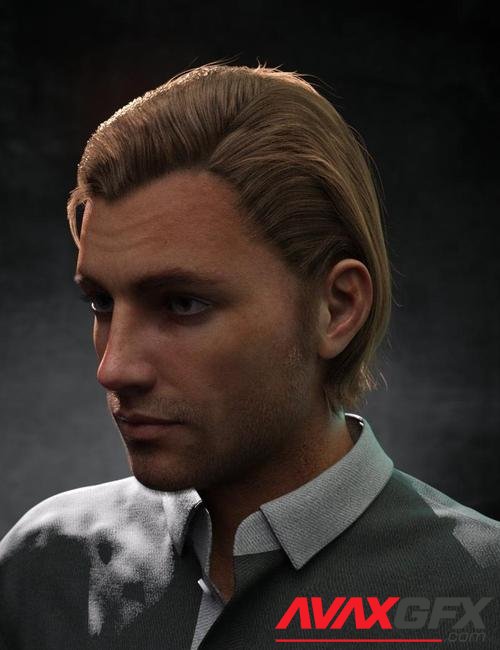 Rialto Hair for Genesis 8 and 8.1 Males