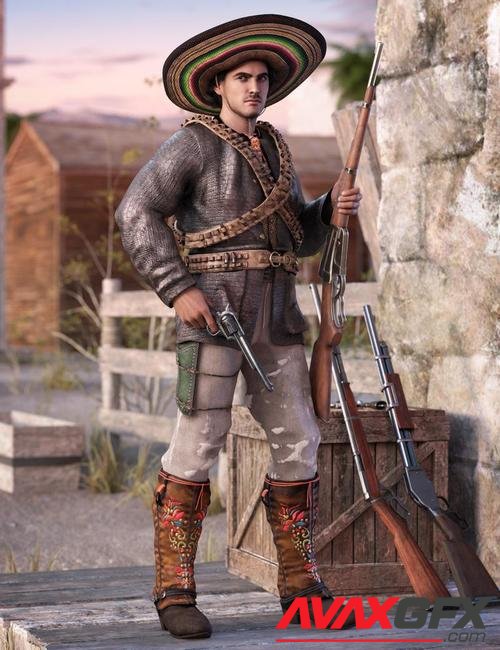 Guerrillero Outfit for Genesis 8 and 8.1 Males