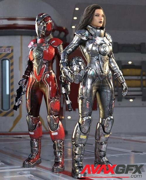 Galactic Sci-Fi Suit for Genesis 8 Female(s)