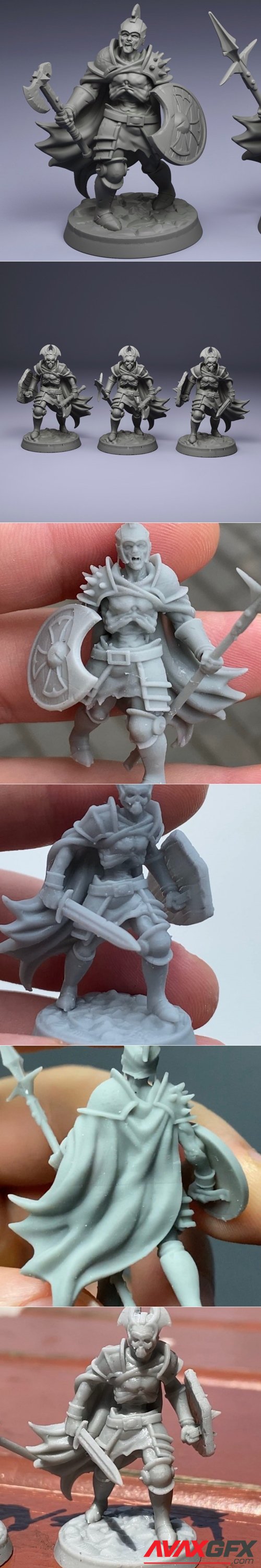 Undead Warrior (rage and battle stanse) – 3D Printable STL