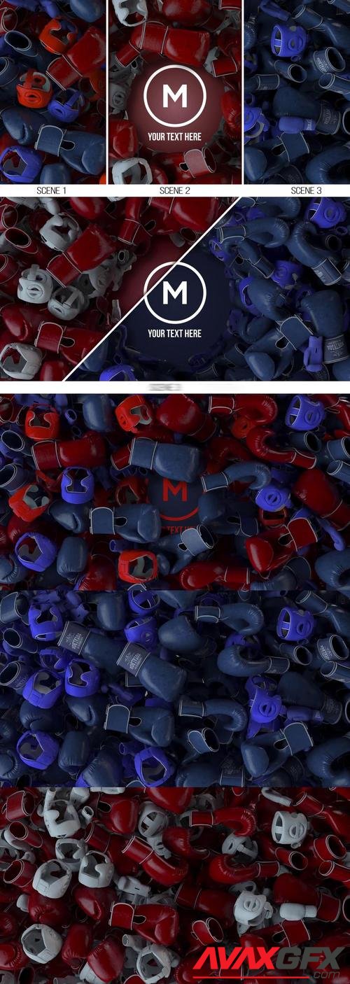 MotionArray – Boxing Gloves And Helmet Reveal Logo 986796