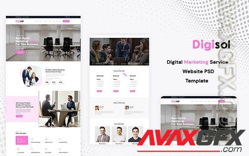 Digisol - Digital Marketing PSD Template o183680