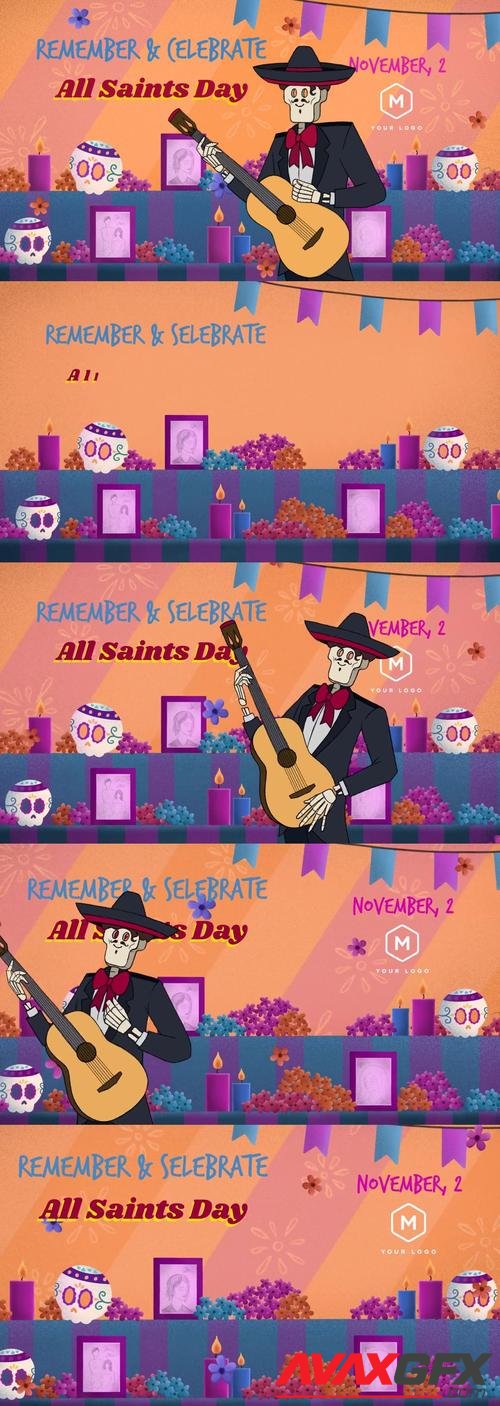 MotionArray – Day Of The Dead, All Saints Day Opener 1054143