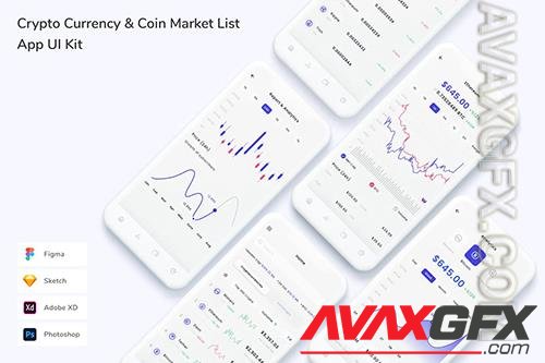 Crypto Currency & Coin Market List App UI Kit