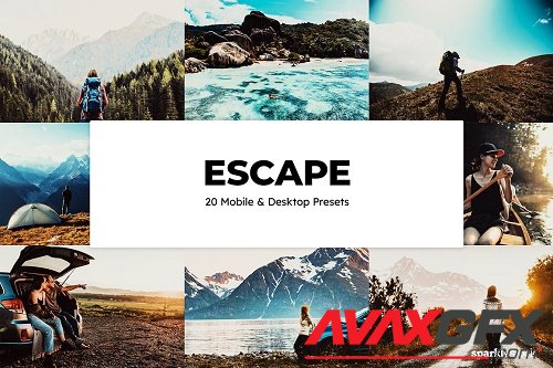 20 Escape Lightroom Presets & LUTs - 6588500