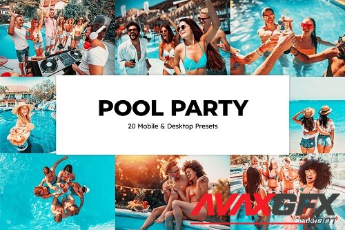 20 Pool Party Lightroom Presets LUTs - 6603200