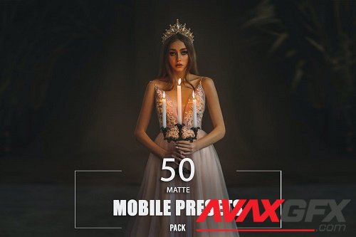 50 Matte Mobile Presets Pack