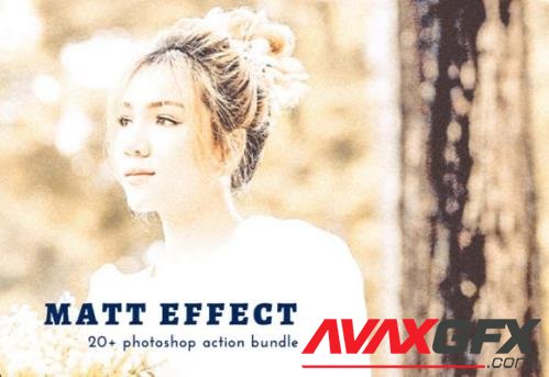 Matt Effect Photoshop Action Bundle