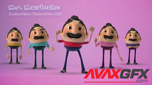 MotionArray – Mr. Mustache -  Character Animation Kit 938760