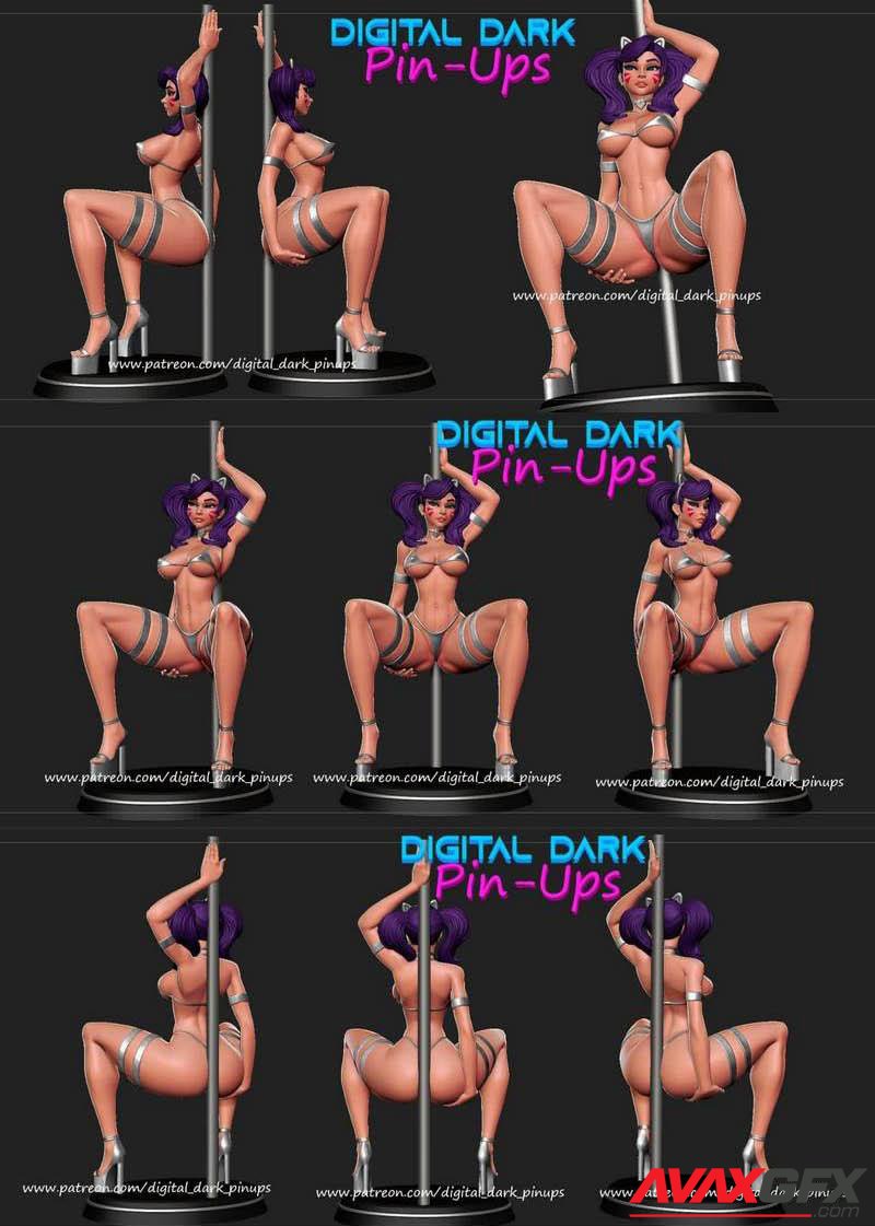 Pole Dancer – Digital Dark – Pin-Ups 3D Printable STL