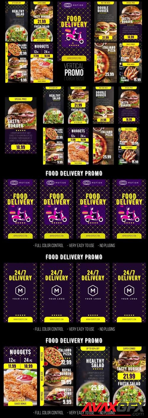 MotionArray – Food Delivery - Online Restaurant Promo 554358