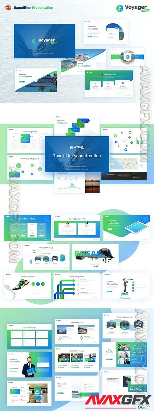 Voyager Expedition PowerPoint Template F42CGX4