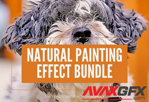 Natural Painting Effect PS Action Bundle