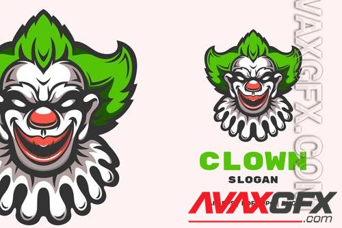 Clown mascot logo