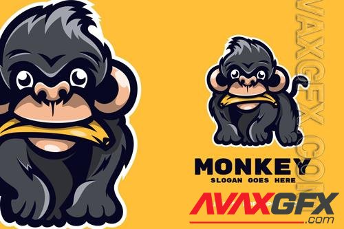 Naughty monkey mascot