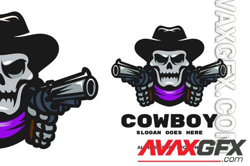 Cowboy skull logo