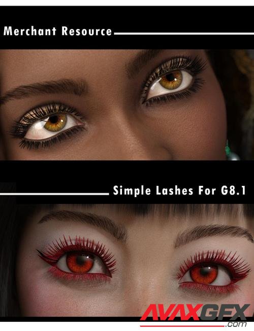 Simple Lashes Merchant Resource for Genesis 8.1