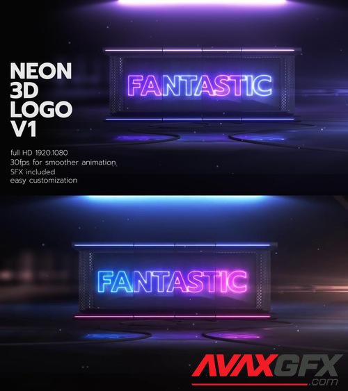 MotionArray – Neon 3D Logo V1 969568