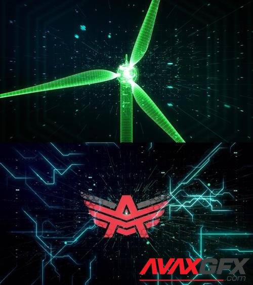 MotionArray – Green Energy Digital Logo 983942