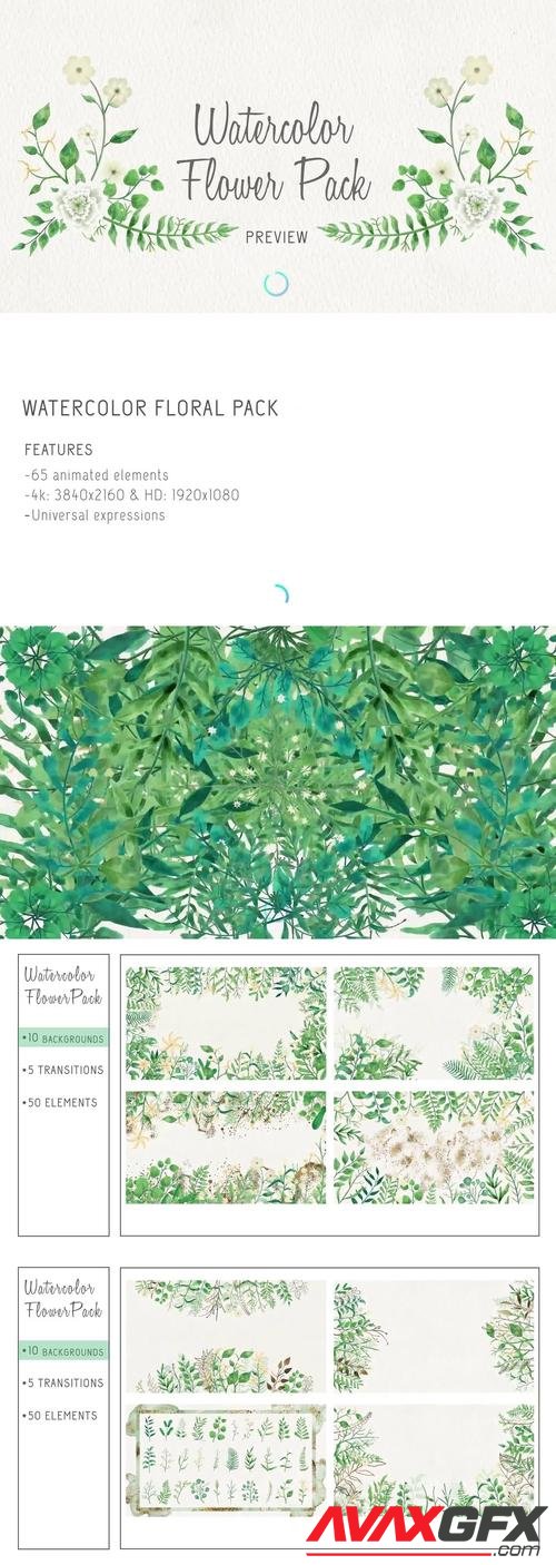 MotionArray – Floral Watercolor Pack 1016815