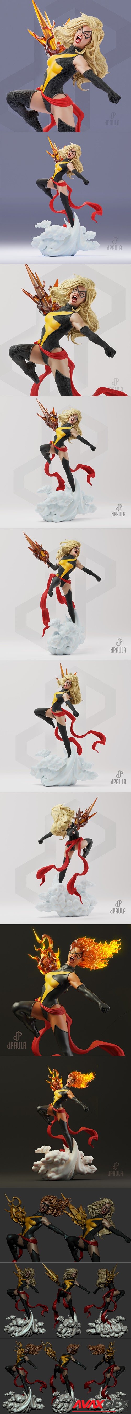 Miss Marvel – 3D Printable STL