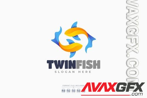 Twin Fish Logo Template