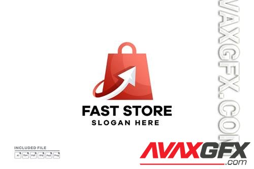 Fast Store Gradient Logo Design