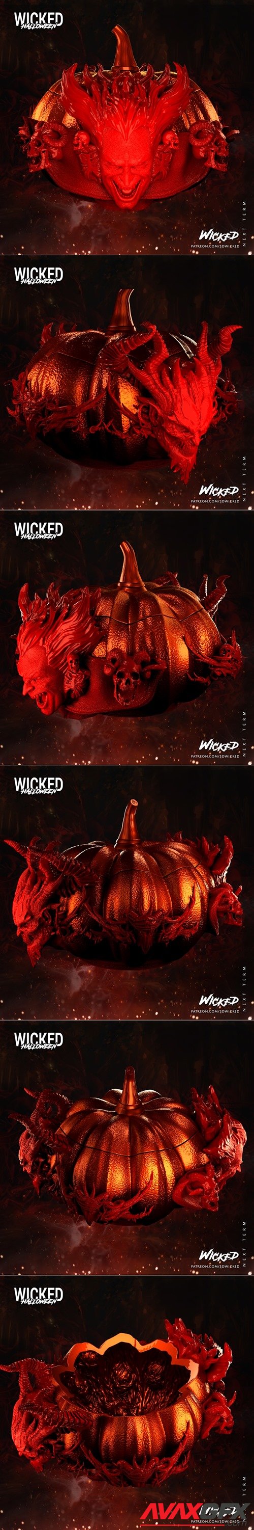 Mephisto Pumpkin – 3D Printable STL