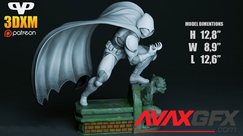 Moon Knight – 3D Printable STL