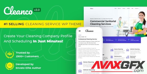 ThemeForest - Cleanco 3.2.4 - Cleaning Service Company WordPress Theme - 9460728