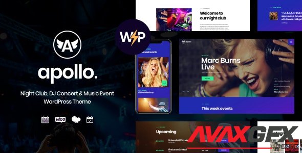 ThemeForest - Apollo v1.3.4 - Night Club, DJ Concert & Music Event WordPress Theme - 20555539