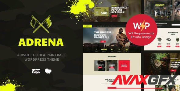 ThemeForest - Adrena v1.2.5 - Airsoft Club & Paintball WordPress Theme - 20698262