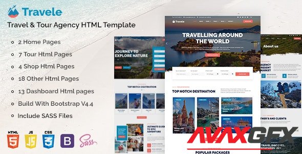 ThemeForest - Travele v1.0.5 - Travel & Tour Agency HTML Template - 33943830