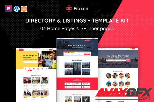 ThemeForest - Fioxen v1.0.0 - Travel Directory & Listings Elementor Template Kit - 34371820