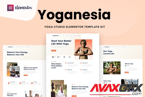 ThemeForest - Yoganesia v1.0.0 - Yoga Training Elementor Template Kit - 34212123