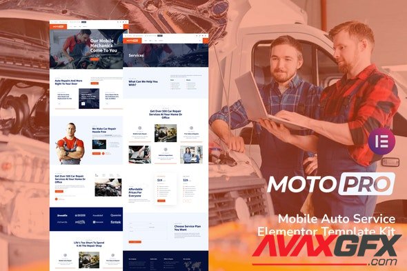 ThemeForest - Motopro v1.0.0 - Mobile Auto Service Elementor Template Kit - 34333622