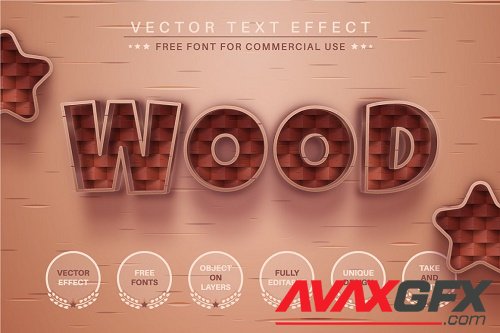 Wood Weaving - Editable Text Effect - 6621561