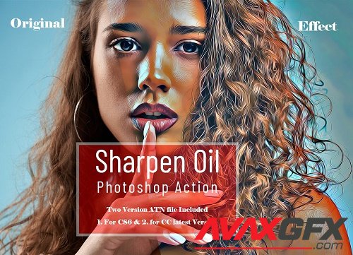 Sharpen Oil Photoshop Action - 6619347