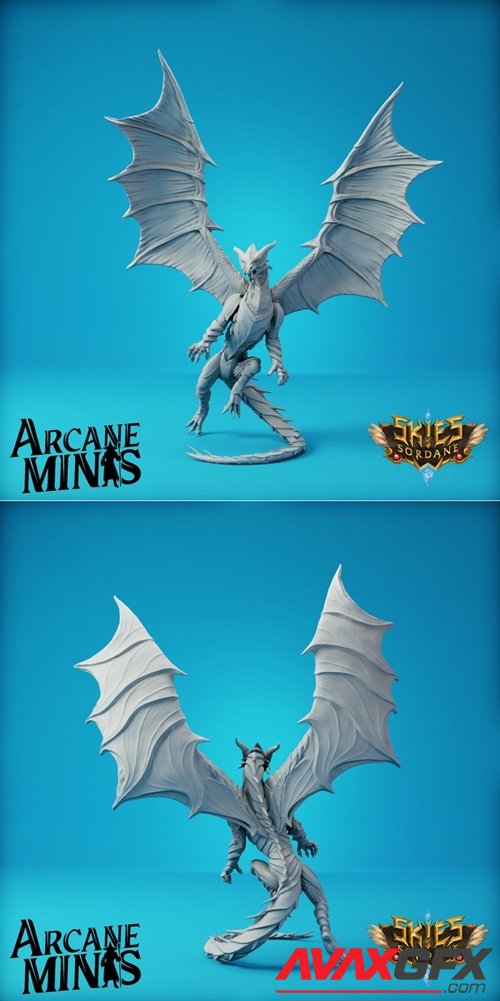 Skies of Sordane (Minis Only) Arcane Dragon – 3D Printable STL