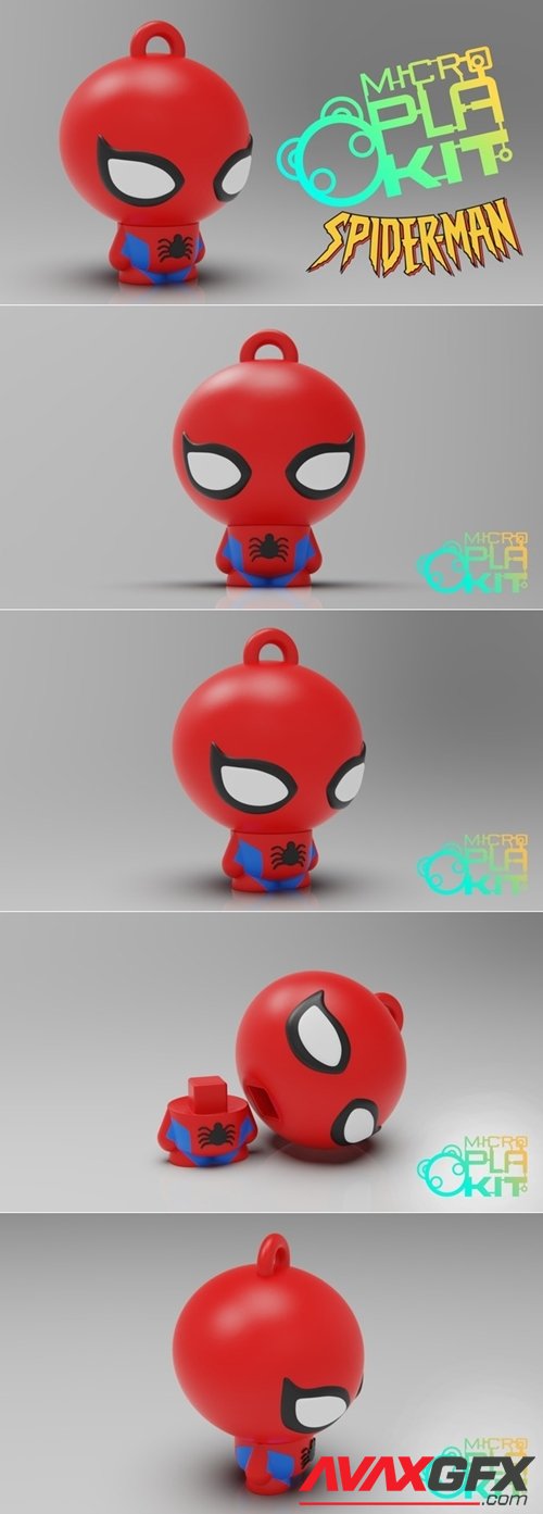 Spider-Man (MicroPlaKit Series) – 3D Printable STL