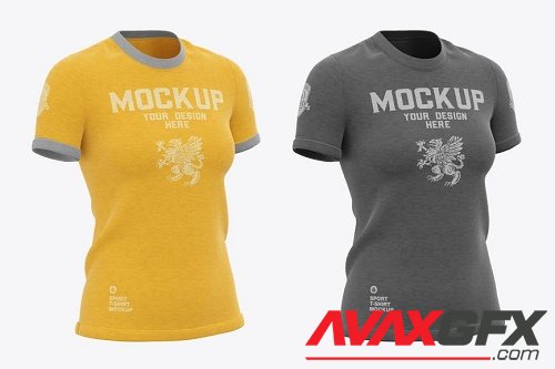 Womens Slim-Fit T-Shirt Mockup