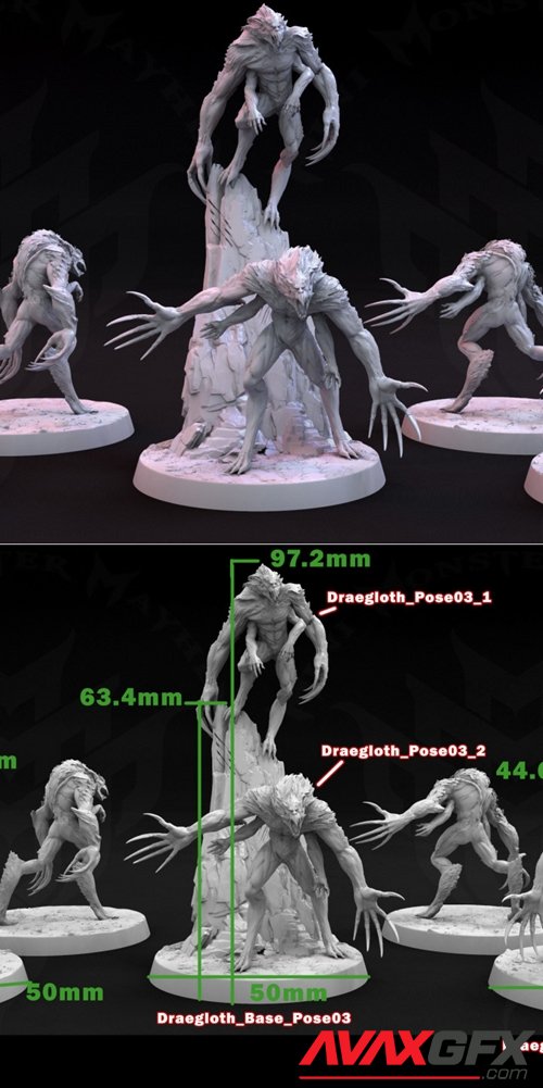 Draegloth (Full Set) – 3D Printable STL