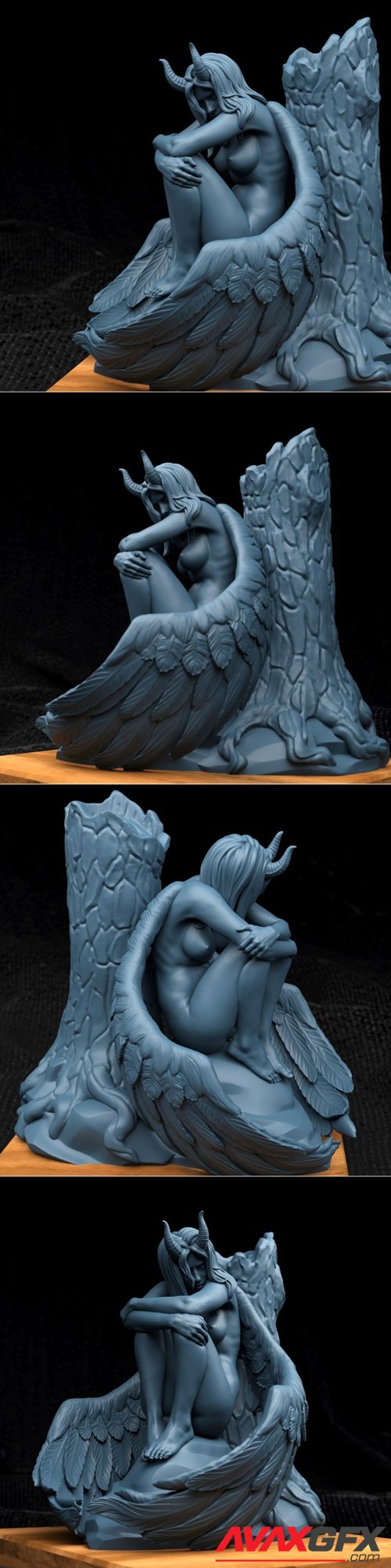 The Fallen Angel – 3D Printable STL