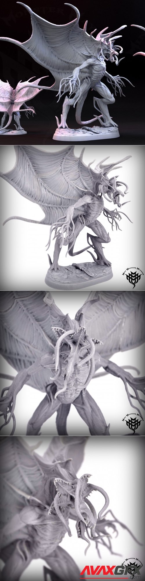 Mind Flayer Dragon – 3D Printable STL