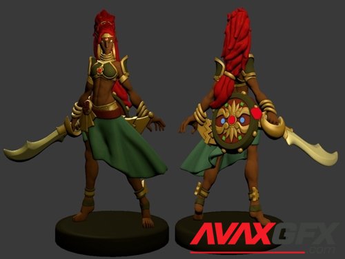 Urbosa Miniature (Legend of Zelda) – 3D Printable STL