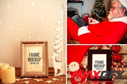 Christmas Picture Frame Mockup Set - FZKWKM8