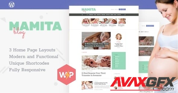 ThemeForest - Mamita v1.0.4 - Pregnancy & Maternity Cinique Blog WordPress Theme - 21255023