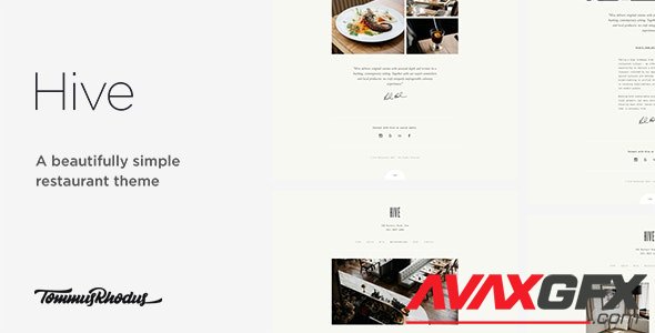 ThemeForest - Hive v1.0.2 - Restaurant & Cafe WordPress Theme - 17013332