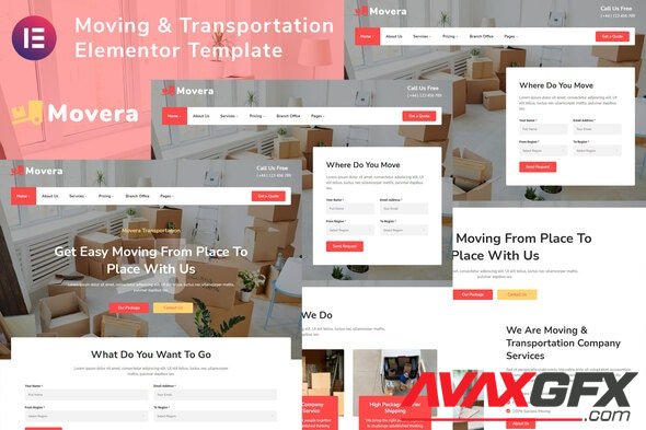 ThemeForest - Movera v1.0.0 - Moving Company Elementor Template Kit (Update: 25 October 21) - 33526979