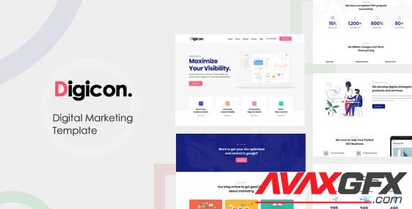 ThemeForest - Digicon v1.0 - Digital Marketing Bootstrap Template (Update: 27 May 20) - 25038319